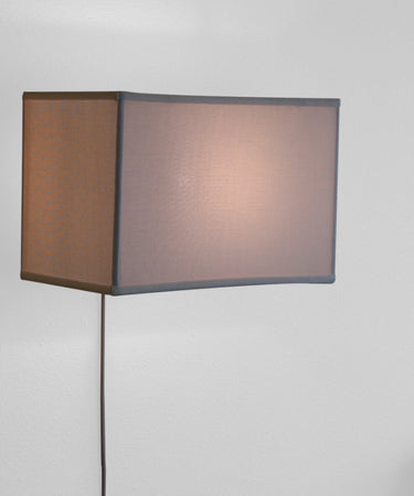 Floating Shade Plug-In Wall Light White